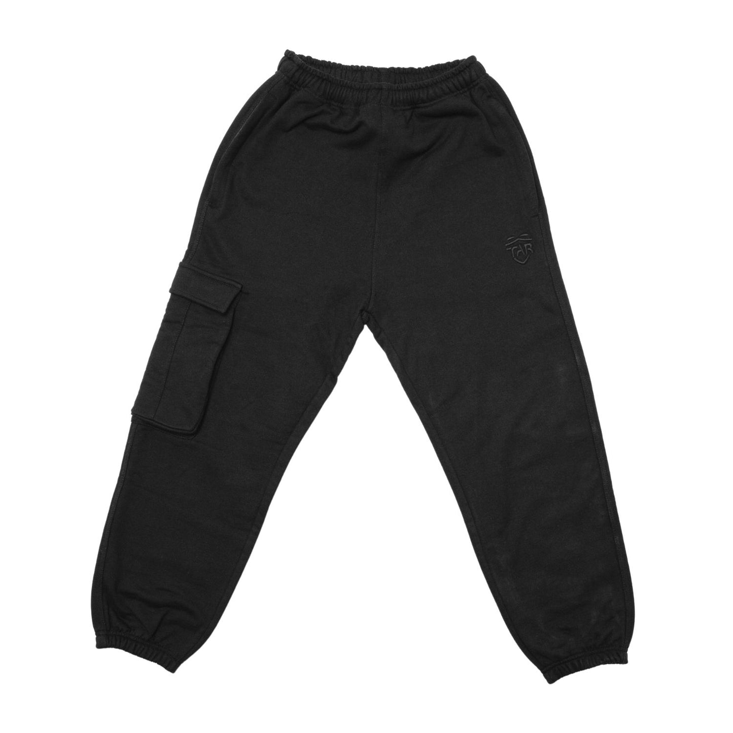 TAR Premium Black Mens Cargo Joggers