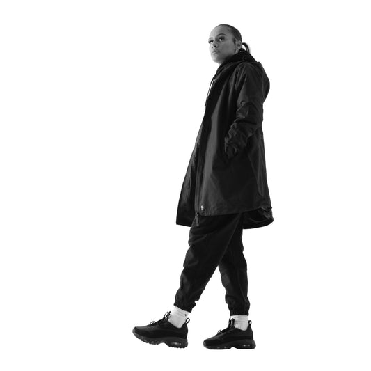 Women's Black TAR Logo Waterproof Shell Jacket