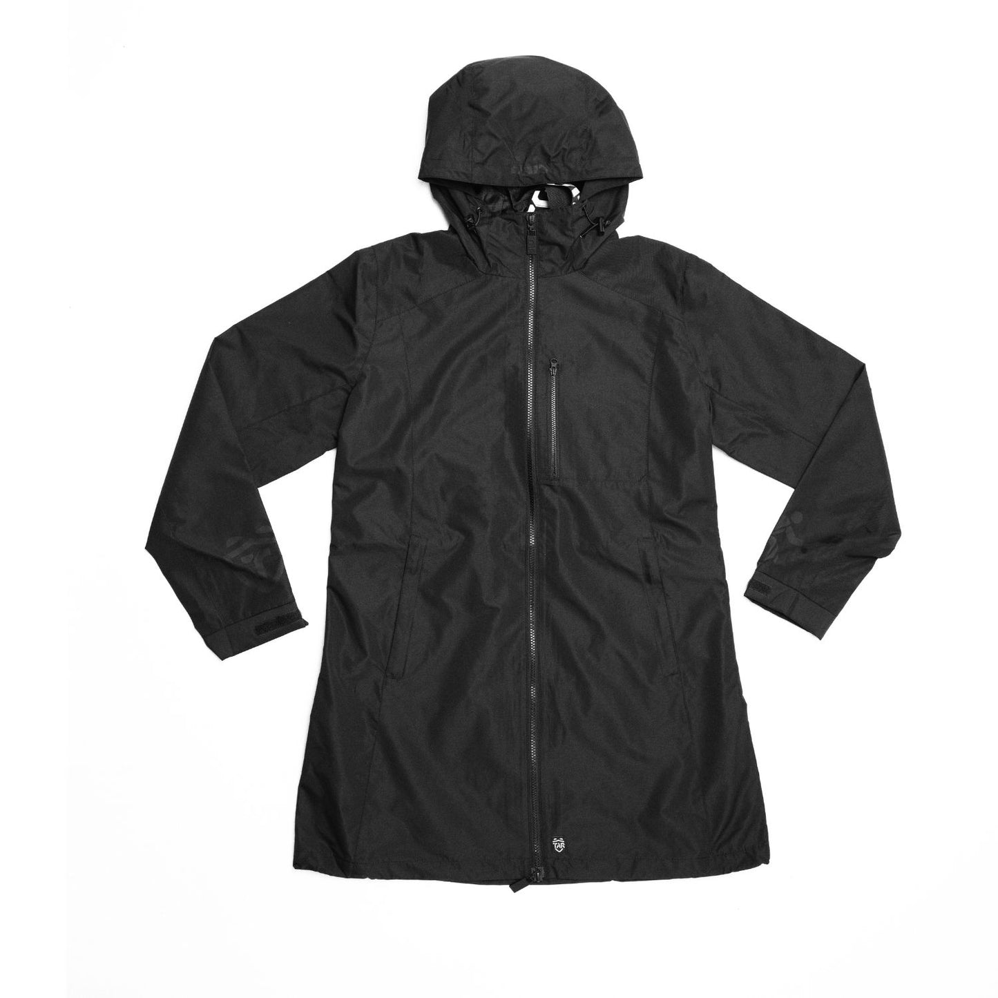 Women's Black TAR Logo Waterproof Shell Jacket
