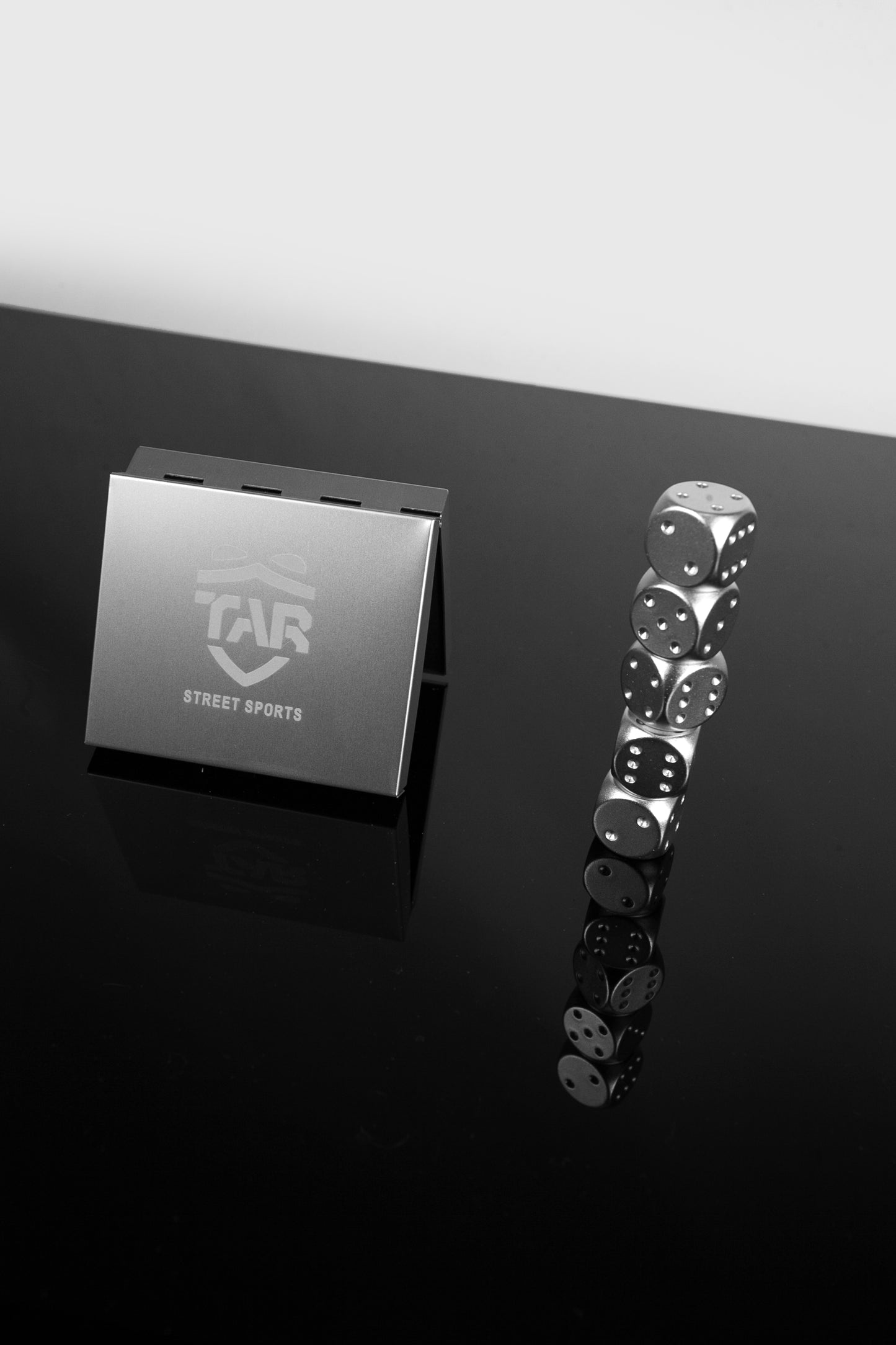 TAR Dice set with laser logo with rules included