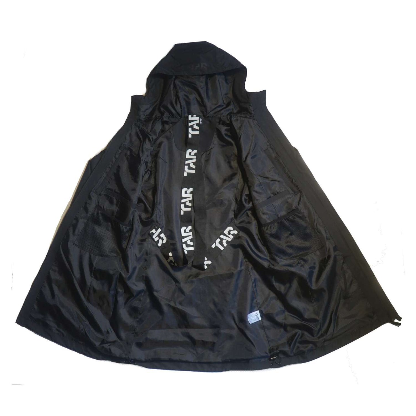 Women's Black TAR Logo Waterproof Shell Jacket