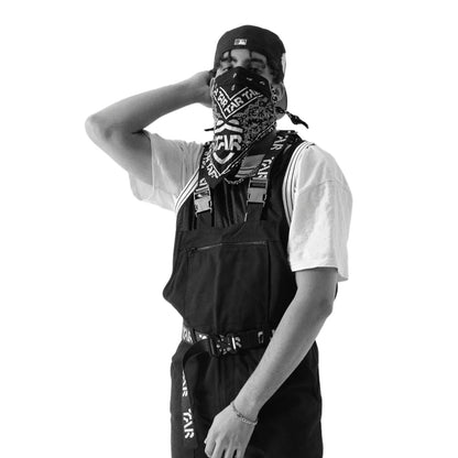 TAR Black Heavy Duty Unisex Cotton Dungarees