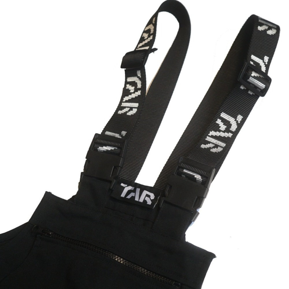TAR Black Heavy Duty Unisex Cotton Dungarees